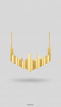 Collar Cityline en oro pulido