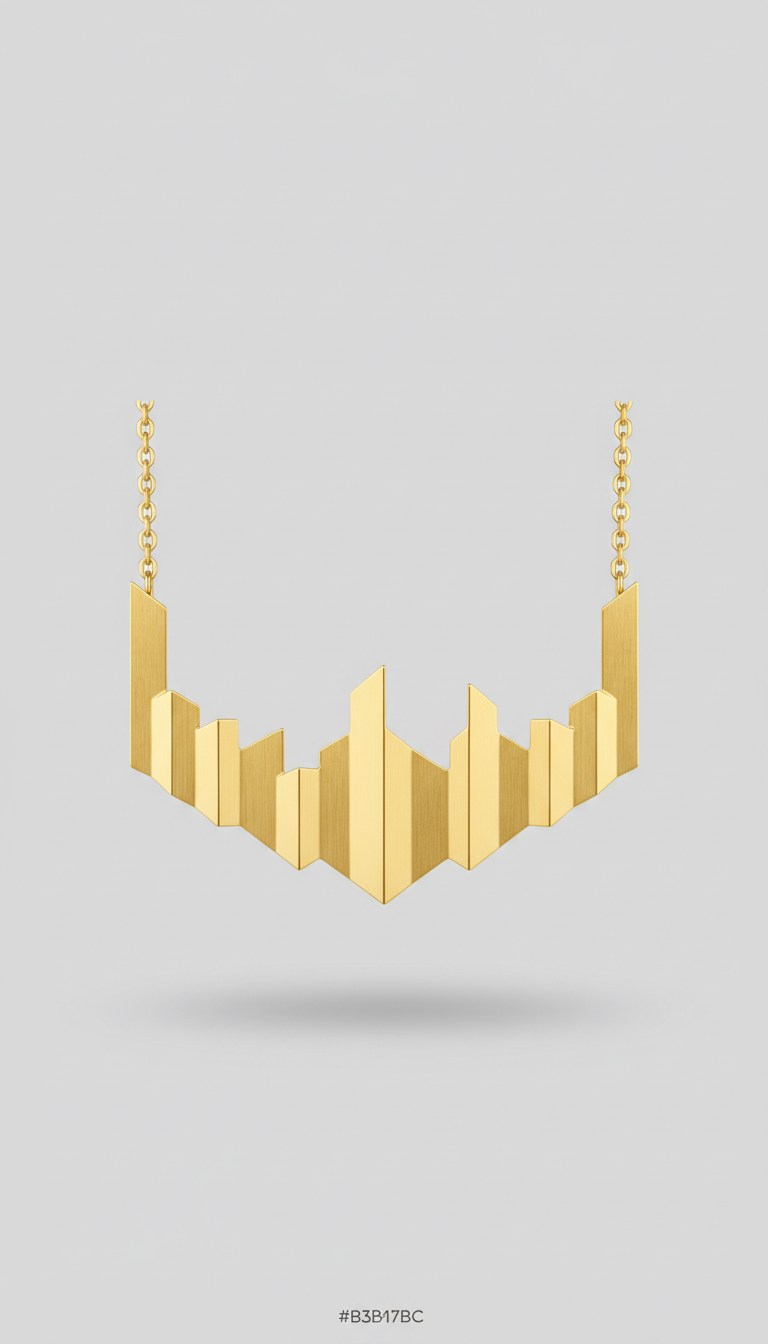 Collar Cityline en oro pulido